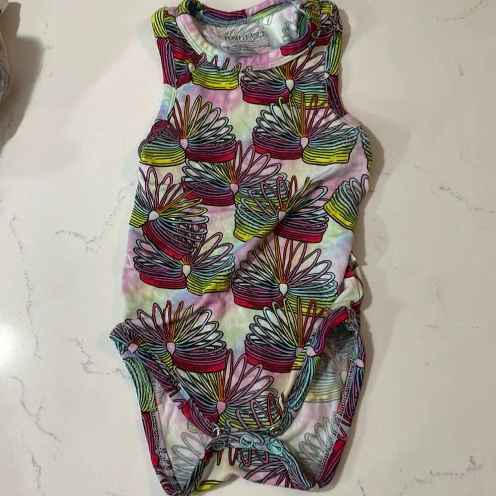 Posh Peanut Rainbow Slinky Bodysuit Tank